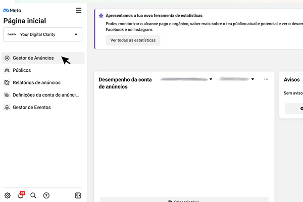 Captura de écran do Meta Business Suite para mostrar como fazer publicações em vários idiomas